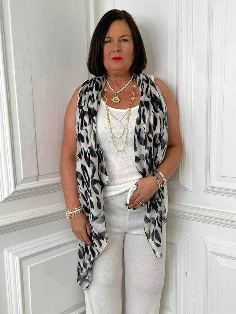 Malissa J Leopard Print Scarf - Mono