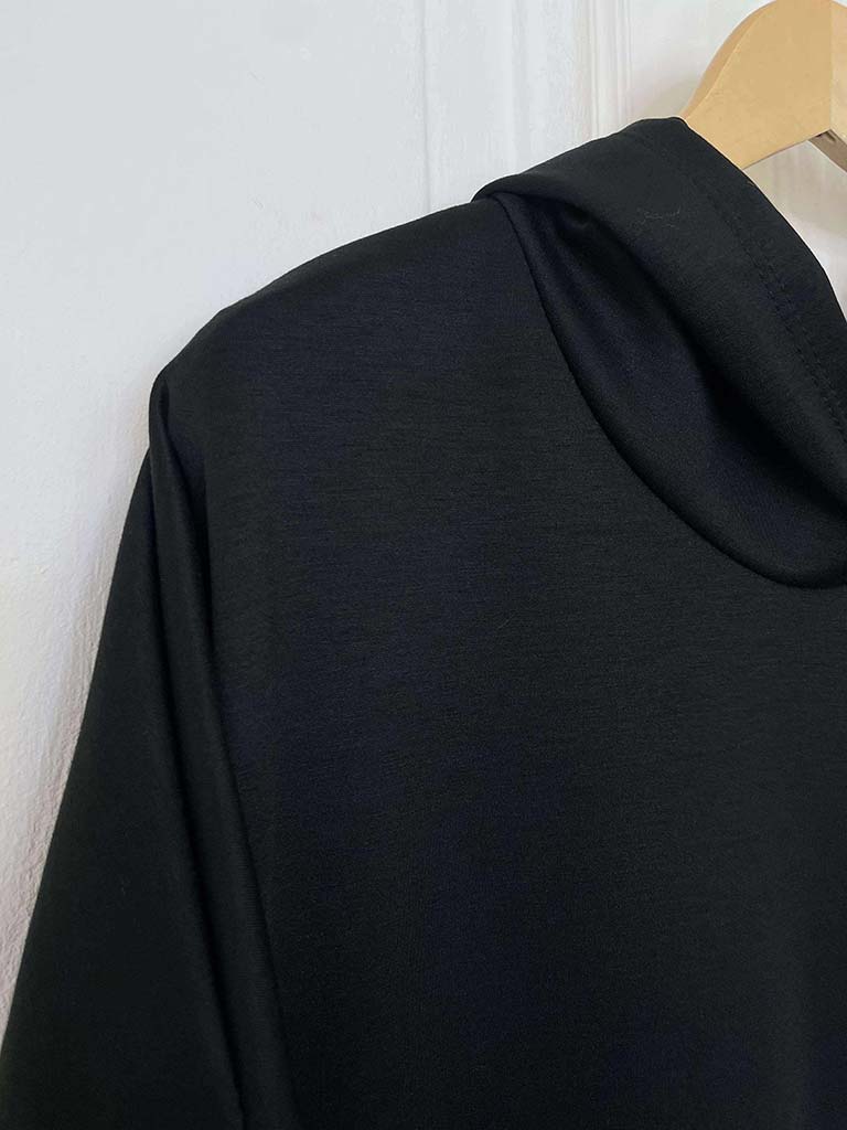 Oversized Scuba Hoodie - Black