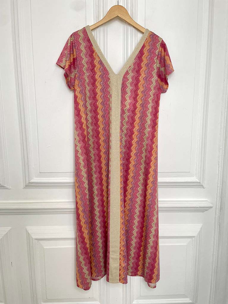 Zigzag Maxi Dress - Romance