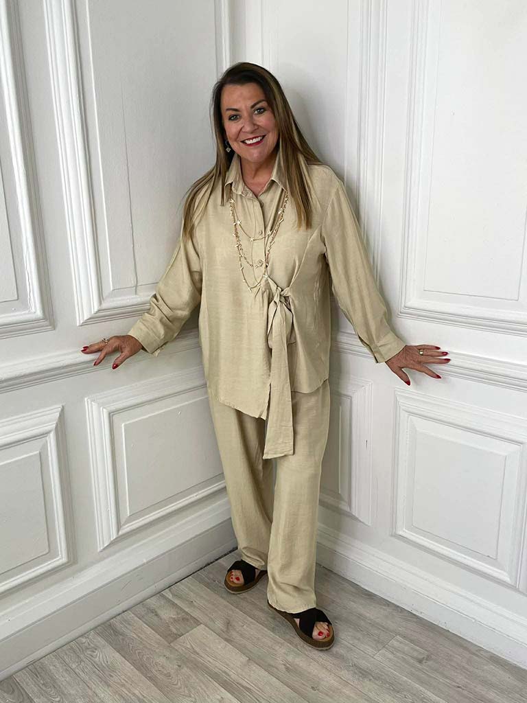 Tie Wrap Shirt - Sand