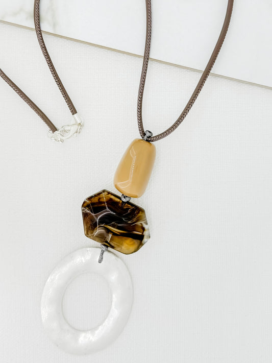 Envy Bead & Ring Necklace