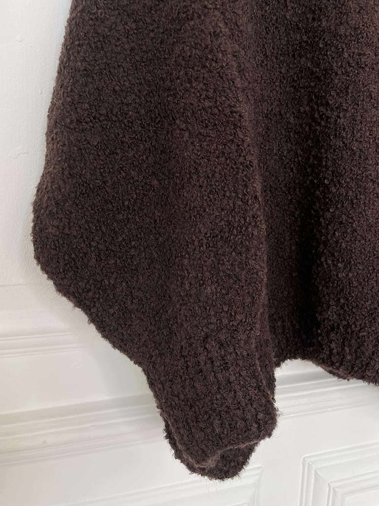 Oversized Teddy Knit - Chocolate