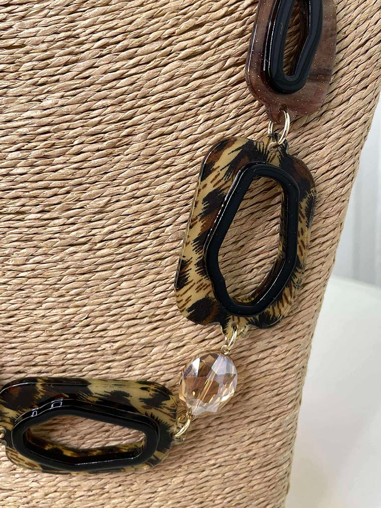 Animal Print Link Necklace