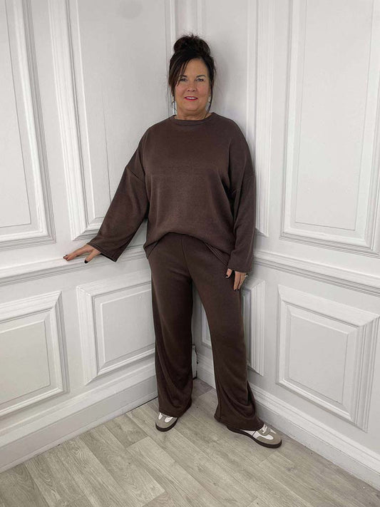 Supersoft Lounge Co-ord - Chocolate