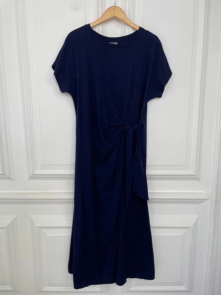 Cotton T-Shirt Maxi Dress - Navy