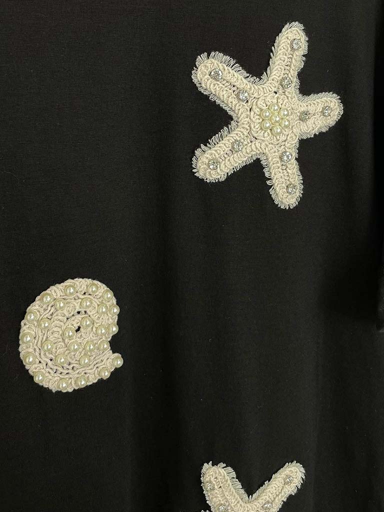 Malissa J Starfish Tee - Black