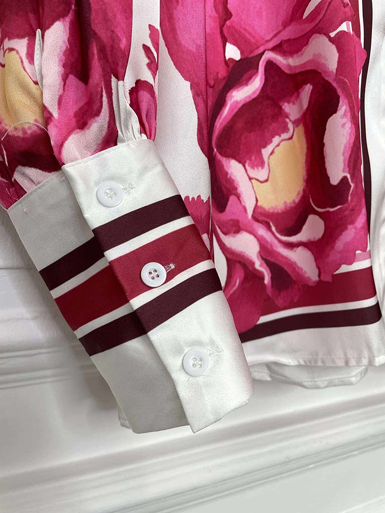 Fuchsia Watercolour Tie Back Co-ord