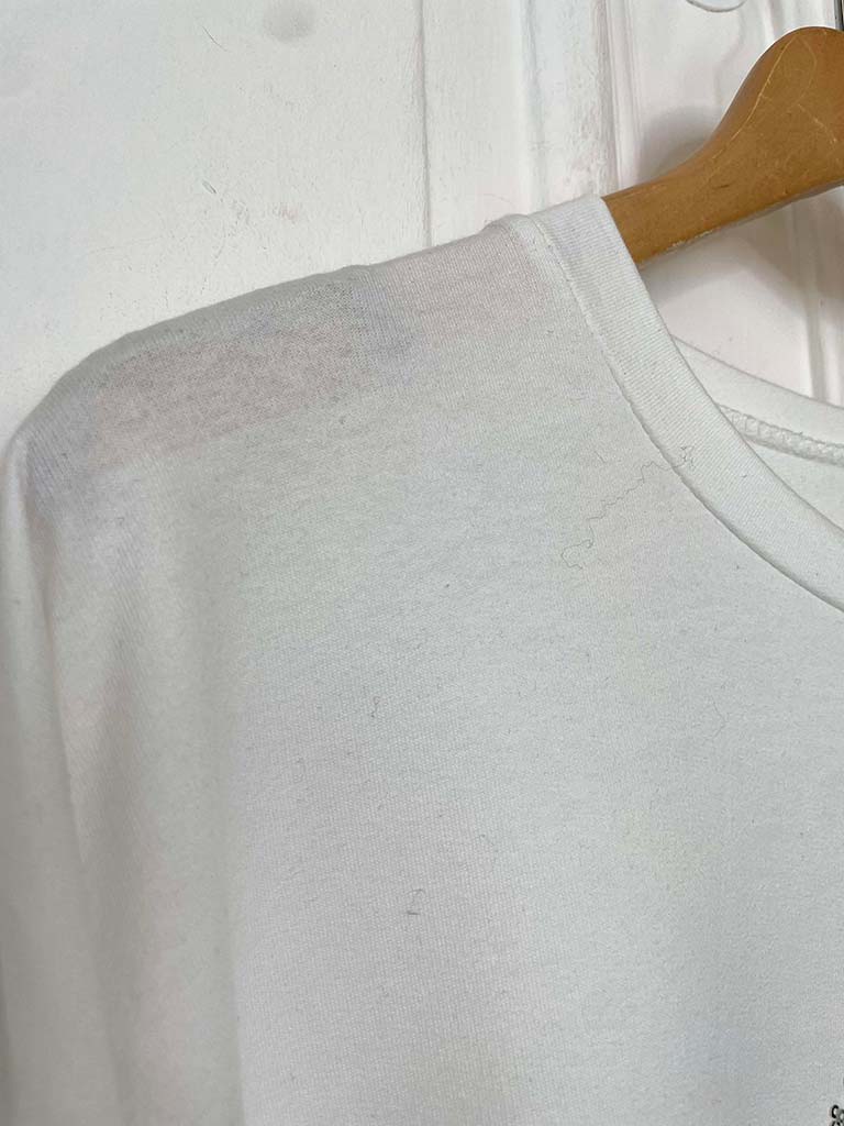 Sequin Champagne Jersey Top - White