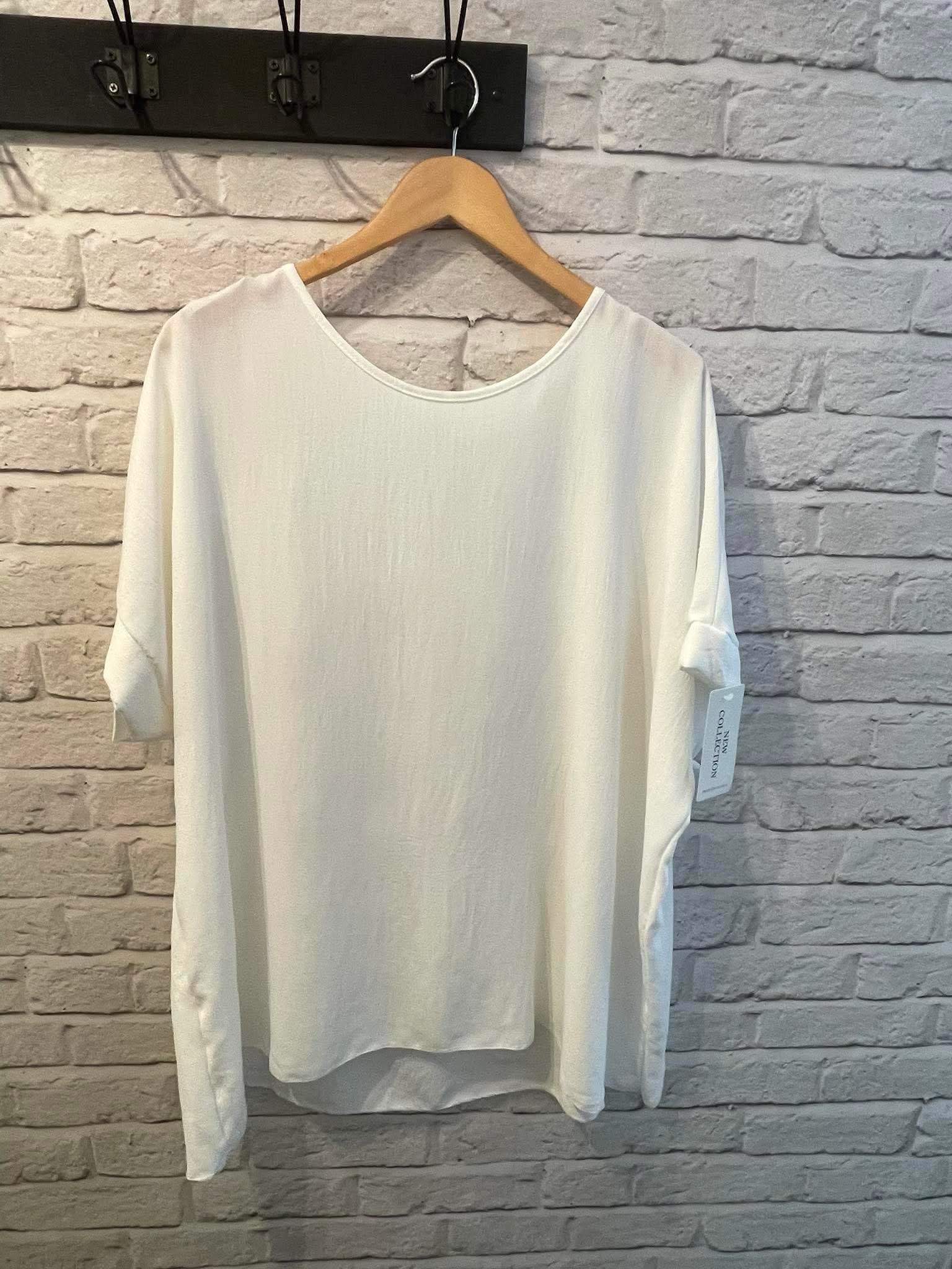 Oversized Basic Top - Warm White