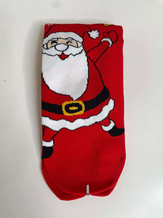 Merry Christmas Santa Socks - Red