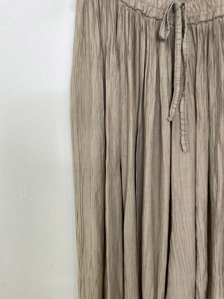 Crepe Balloon Pants - Latte