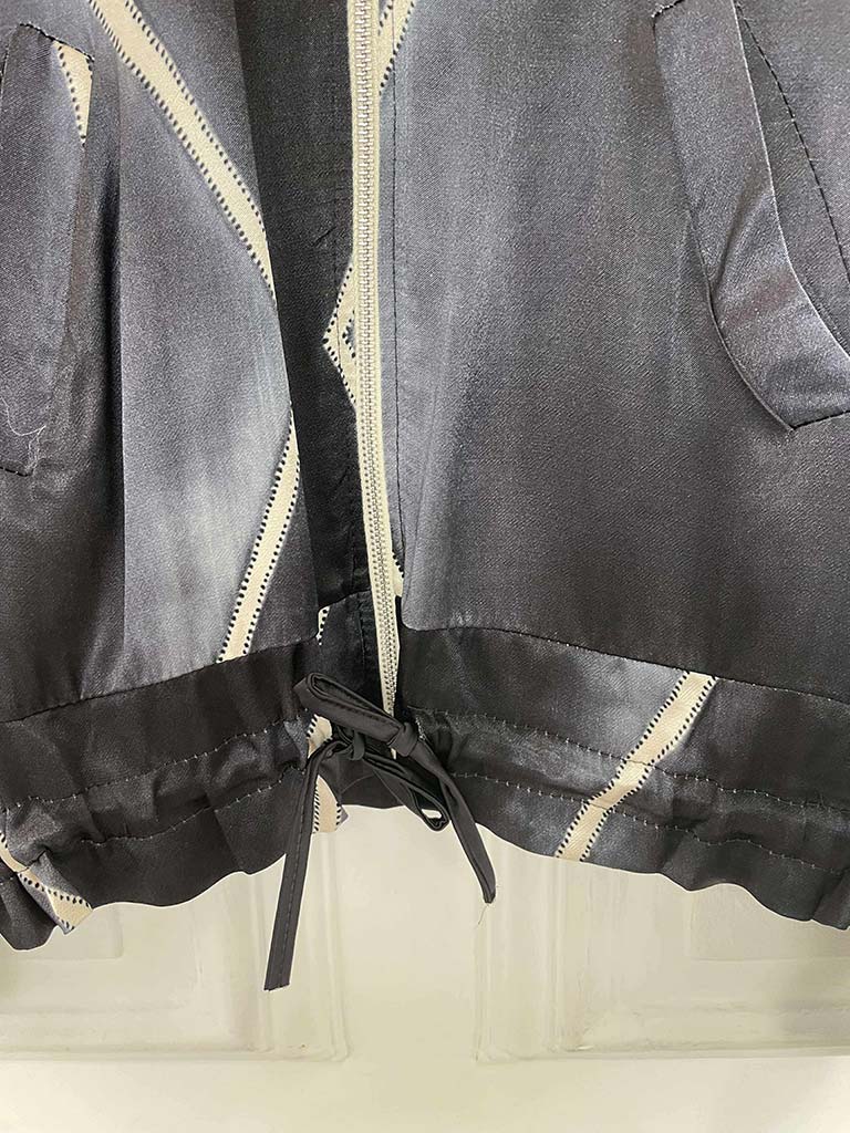 Harlequin Bomber Jacket - Gun Metal