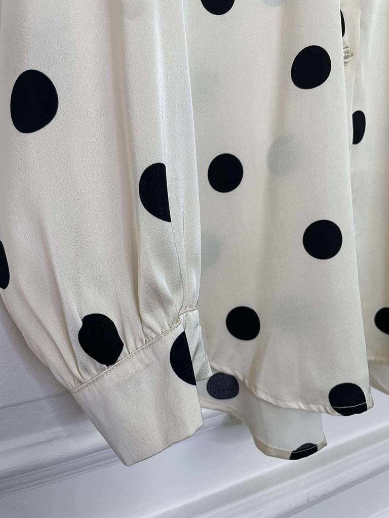 Polka Dot Shirt - Ecru