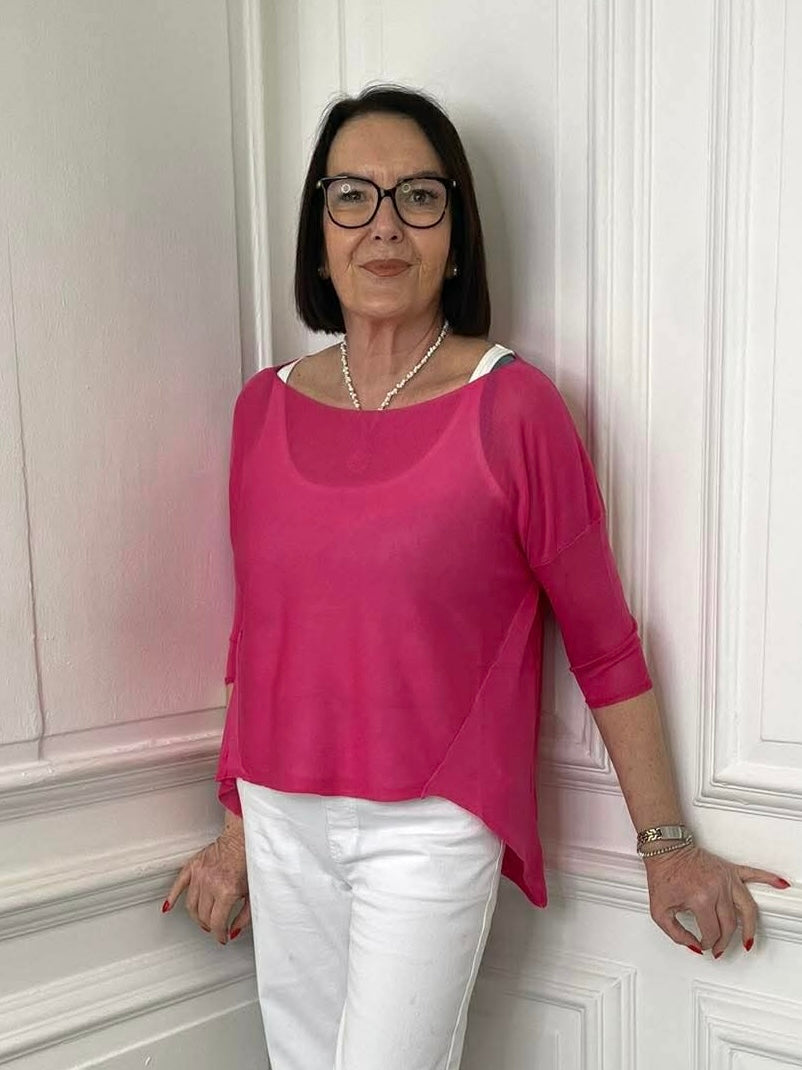 Fine Knit - Hot Pink