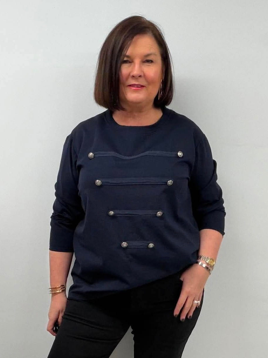Military Sweatshirt - Navy