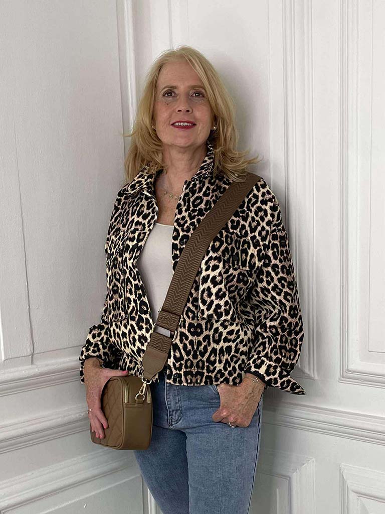 Leopard Canvas Jacket
