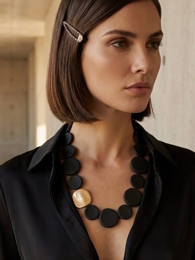 Envy Chunky Bead Necklace - Gold