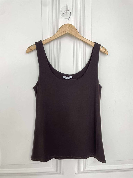 Supersoft Jersey Vest - Dark Chocolate