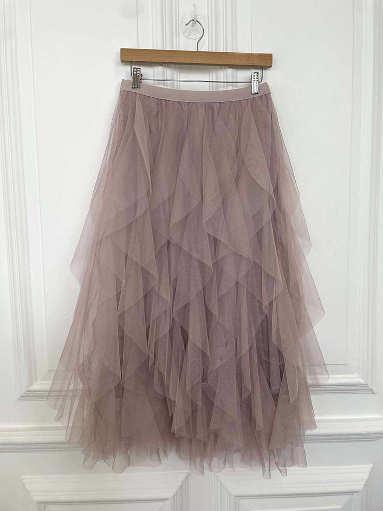 Layered Tulle Skirt - Dusky Mauve