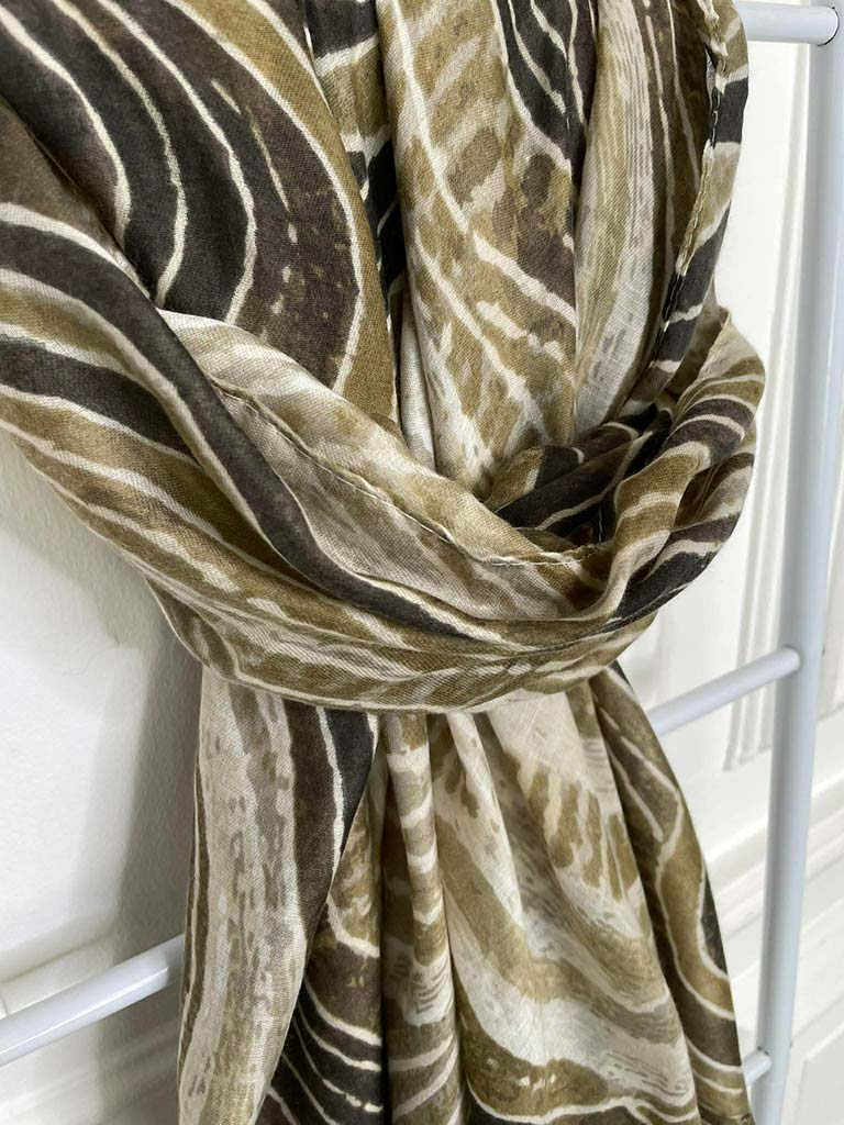Malissa J Swirl Scarf - Stone