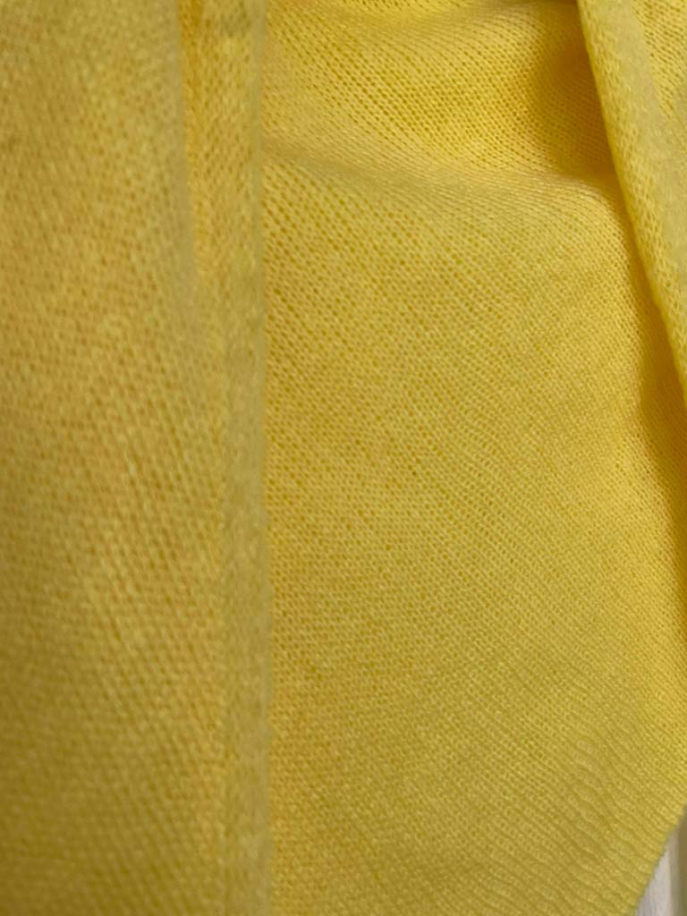 Knitted Triangle Scarf - Sunshine