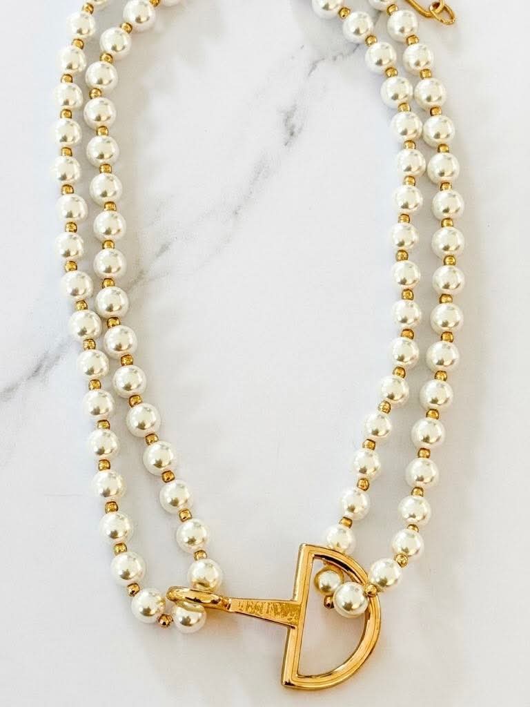 Envy Pearl Layered Necklace - Gold