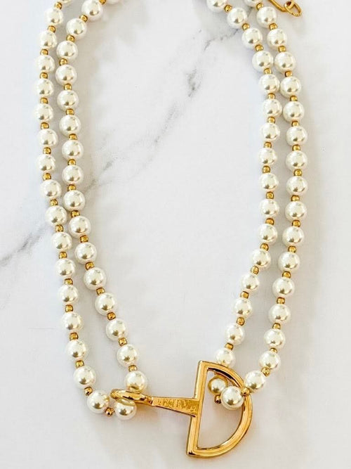Envy Pearl Layered Necklace - Gold