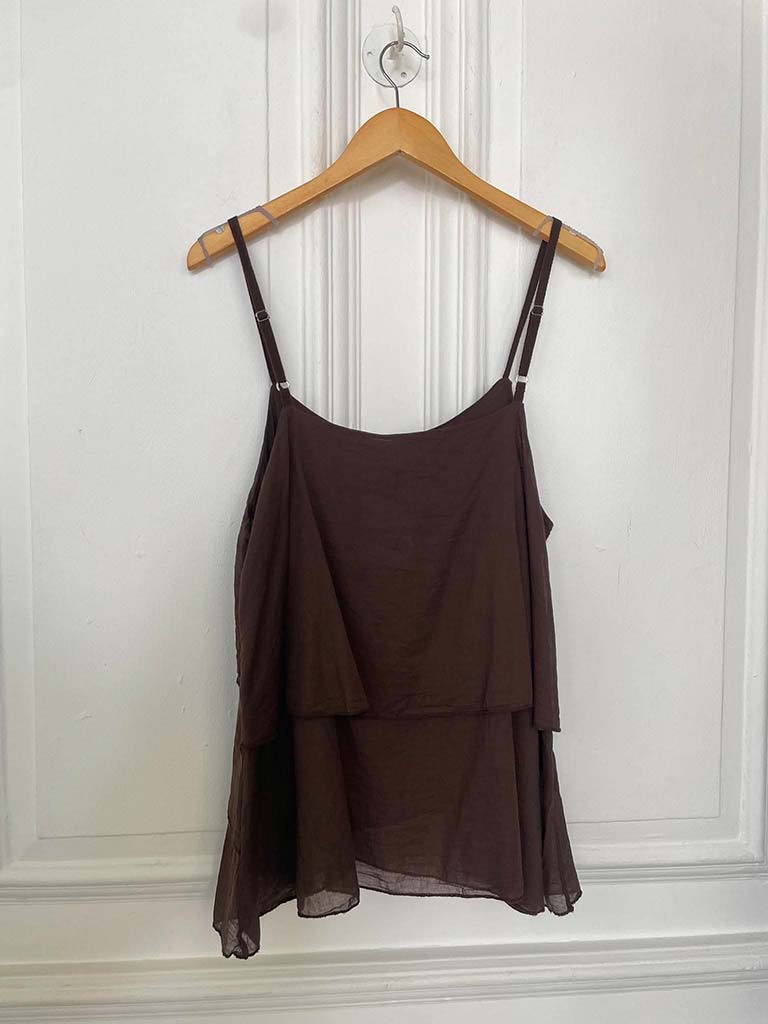Layered Cami Top - Chocolate