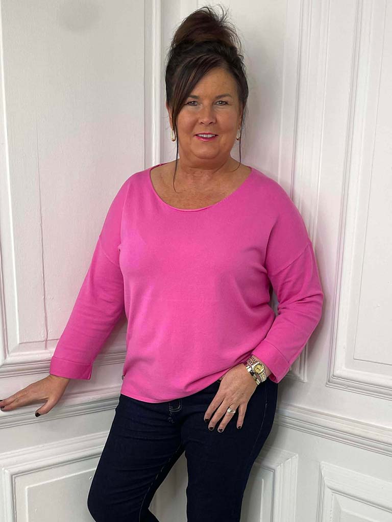 Malissa J Batwing Knit - Candy