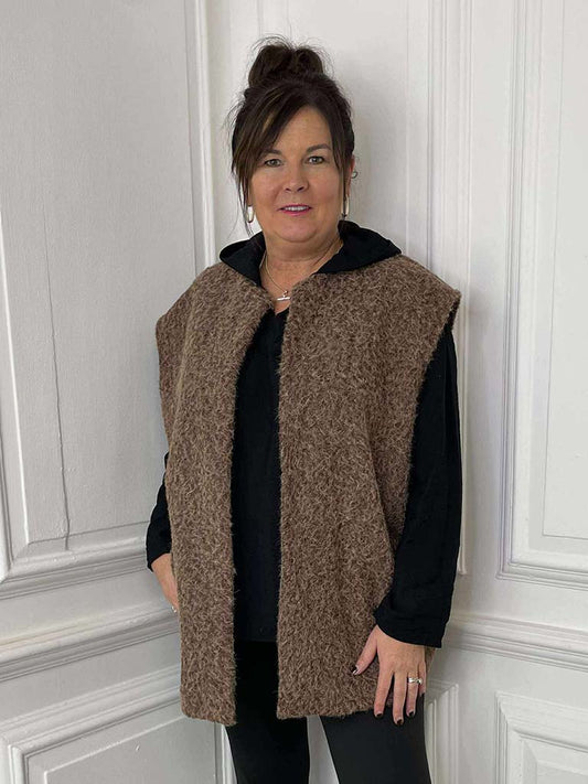 Boucle Waistcoat - Chocolate
