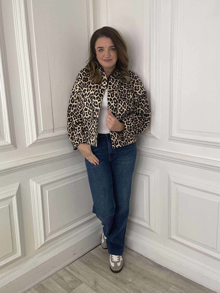 Leopard Canvas Jacket