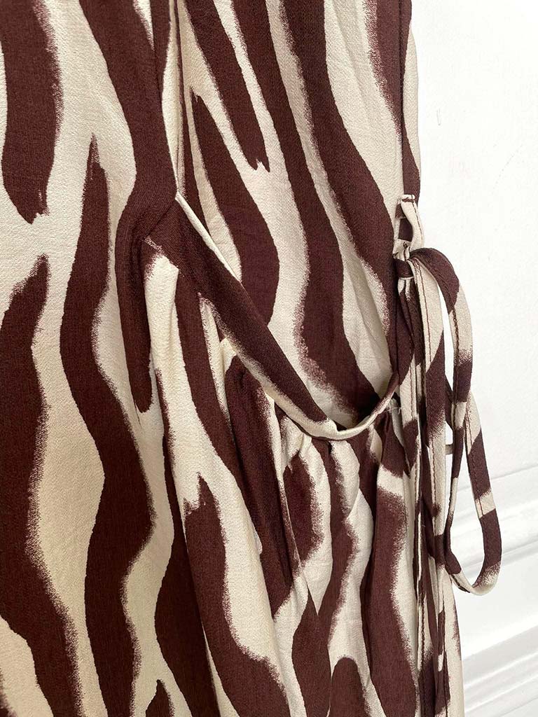 Zebra Print Pocket Dress