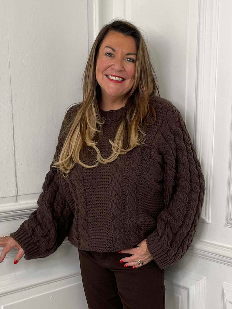 Chunky Cable Knit - Chocolate