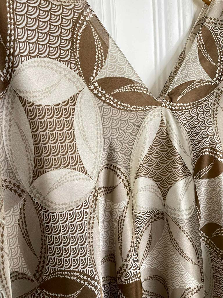 Malissa J Fan Kaftan - Stone