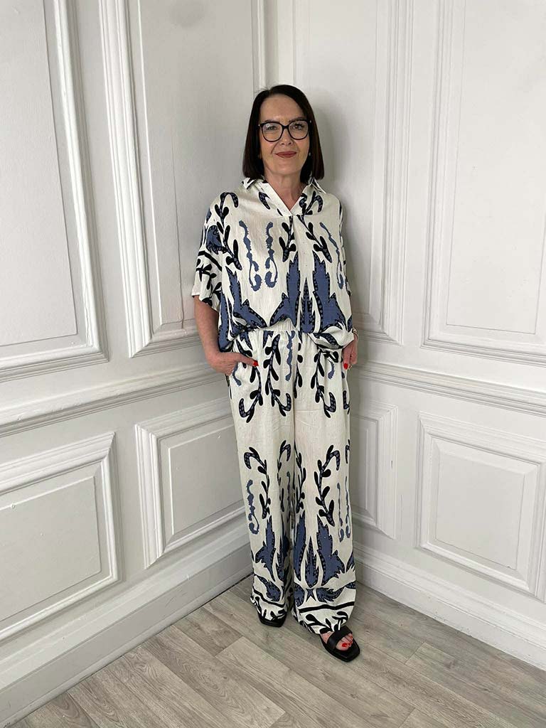 Shadow Reef Palazzos - Denim