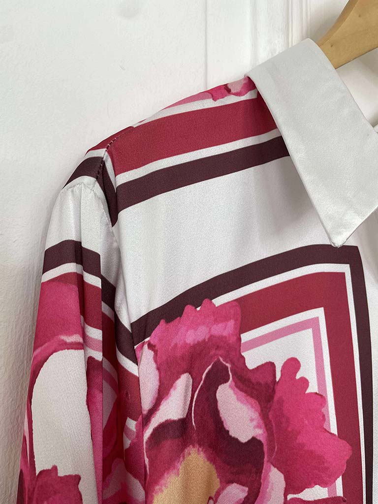 Fuchsia Watercolour Tie Back Co-ord