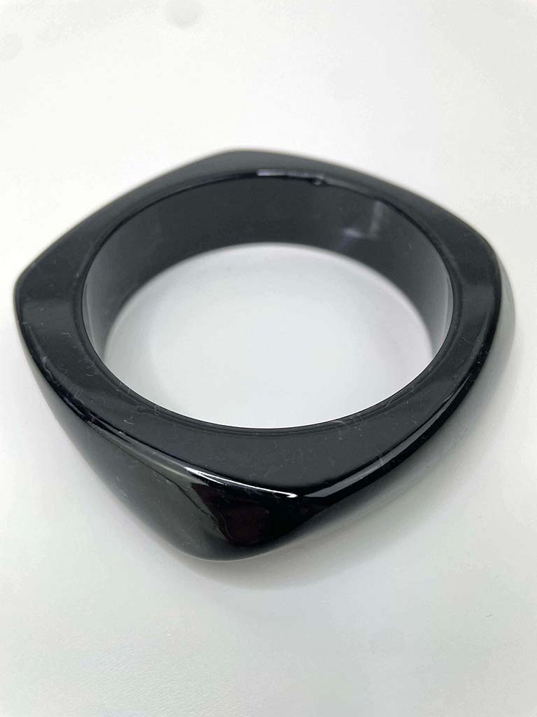 Chunky Bangle - Onyx