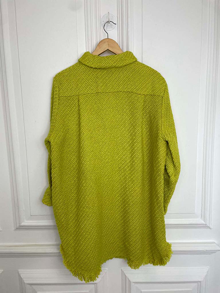 Malissa J Bouclé Shacket - Lime