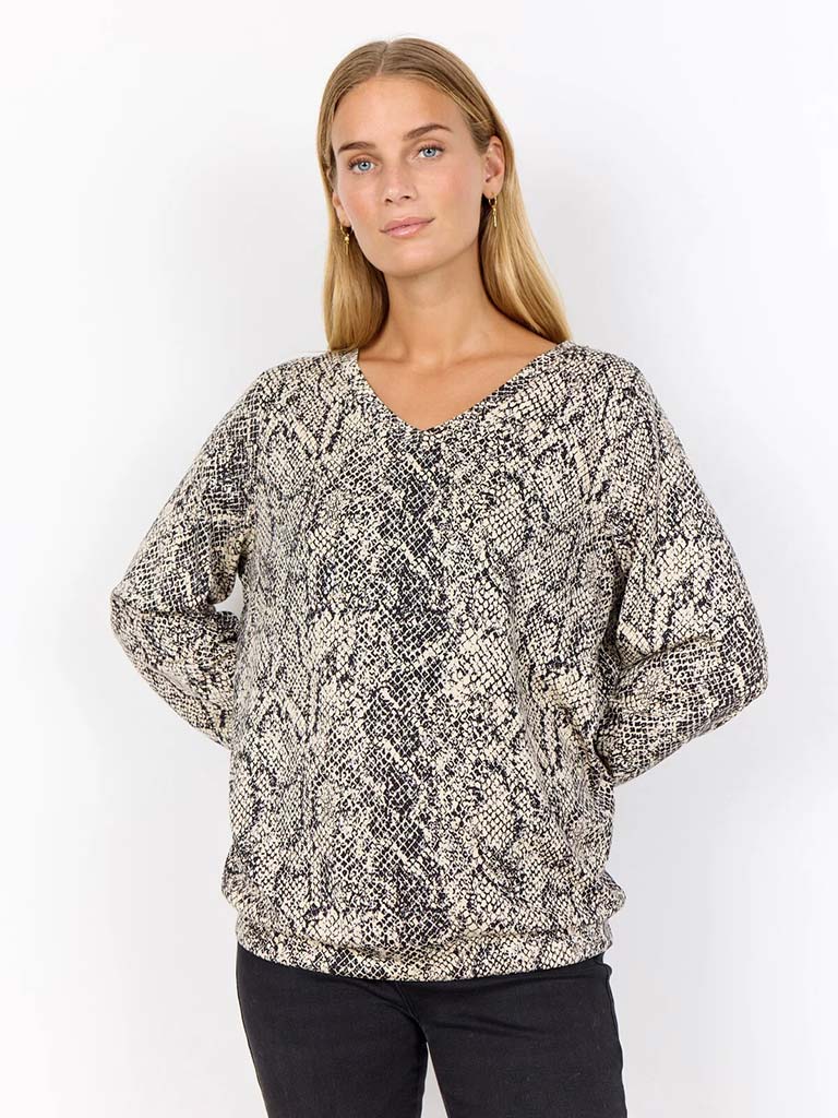 Soya Concept Violet Snake Top