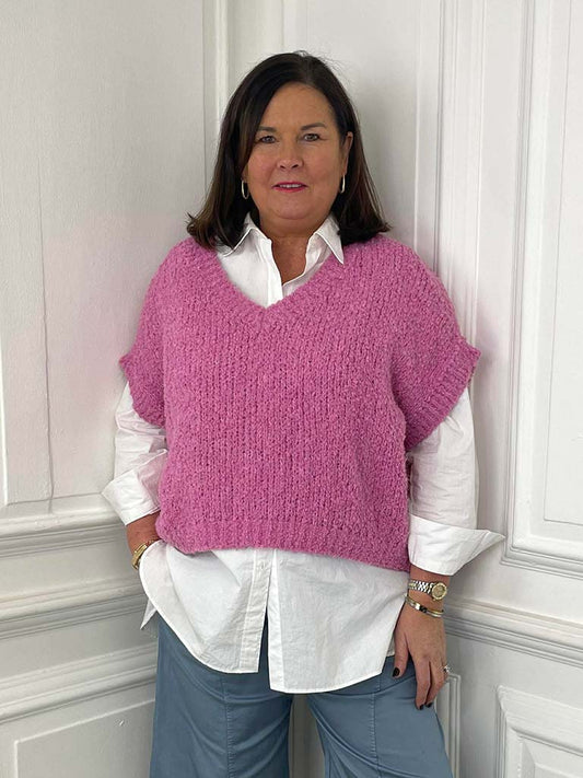 Teddy Tank Knit - Candy