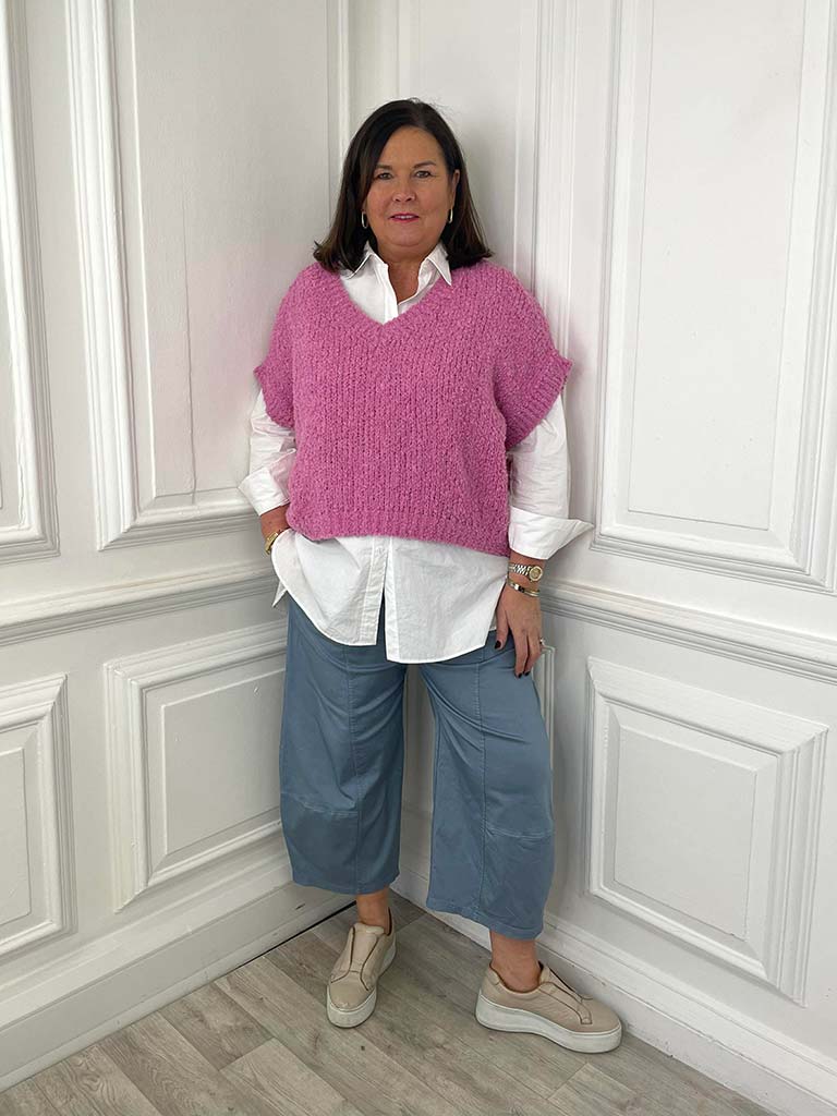 Teddy Tank Knit - Candy