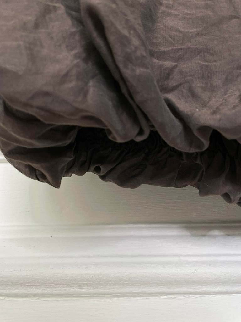 Bubble Hem Trousers - Chocolate