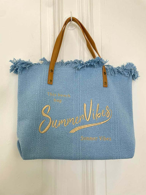 Summer Vibes Tote Bag - Sky