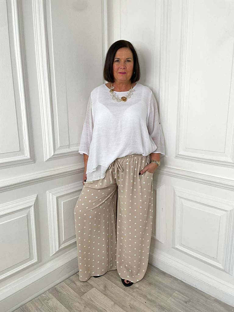 Dotty Palazzos - Stone