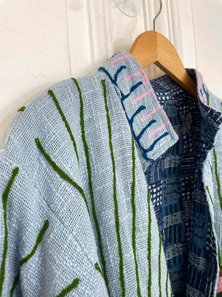 Embroidered Evil Eye Jacket