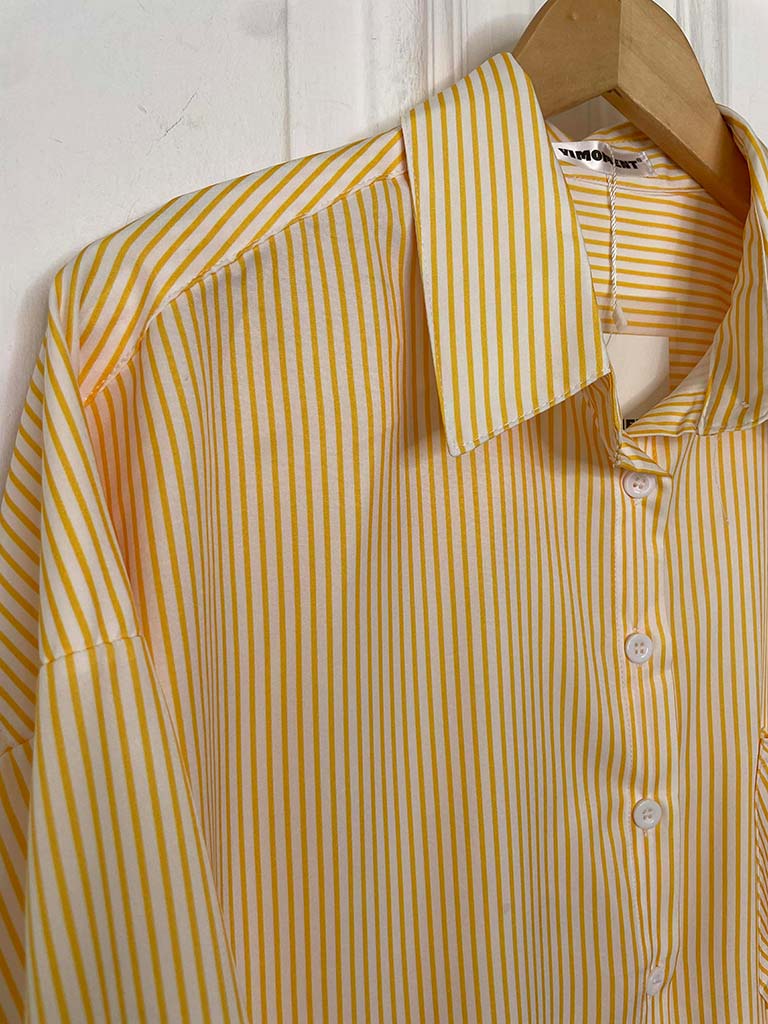 Striped Boyfriend Shirt - Sunflower