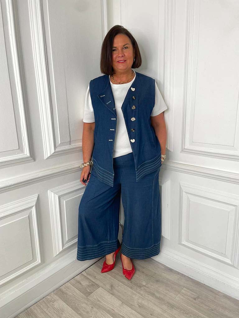 Malissa J Denim Culottes