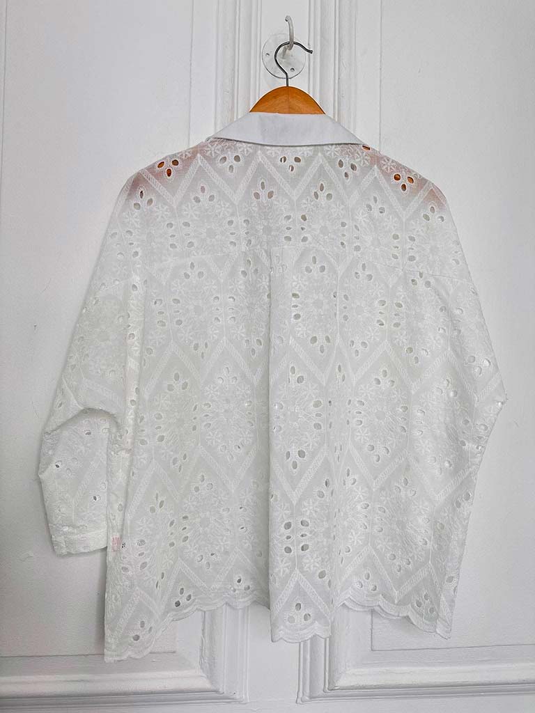 Broderie Anglaise Boxy Shirt
