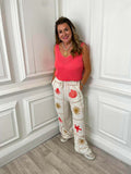 Starfish & Flower Stitched Palazzos