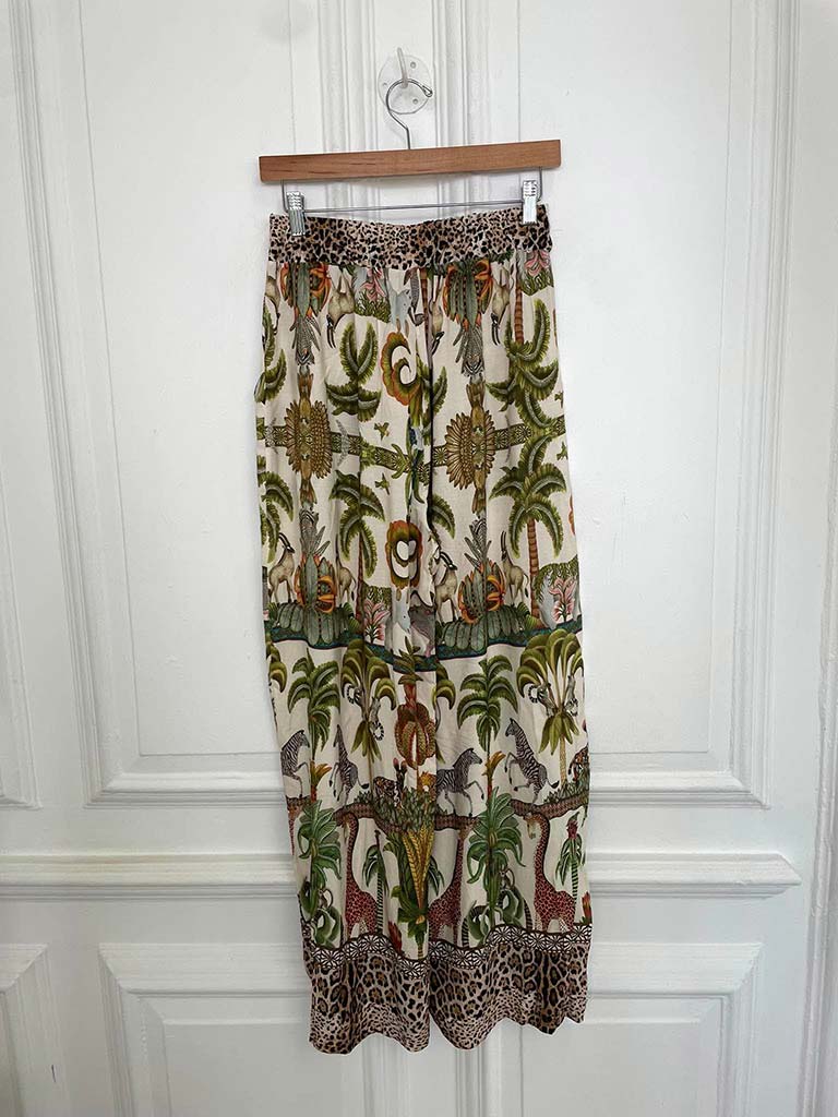 Jungle Scene Palazzos - Stone